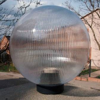 садово парковий світильник куля 200 призматік