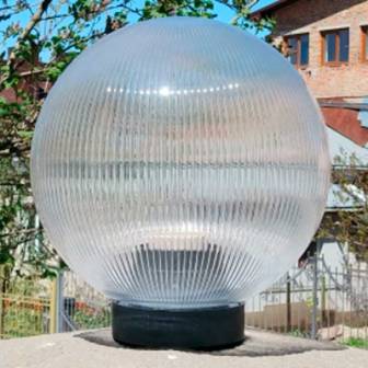садово парковий світильник куля 250 призматік