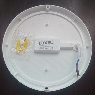 світлодіодний світильник Люксел BSRS-20C вид з монтажної сторони