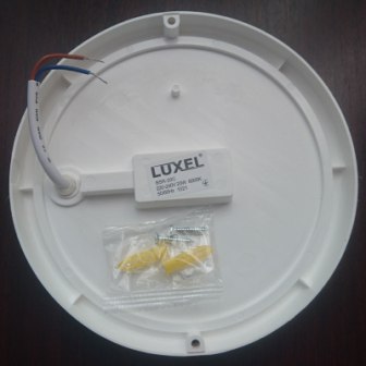 светодиодный светильник Люксел BSR-20C 6000K вид с монтажной стороны